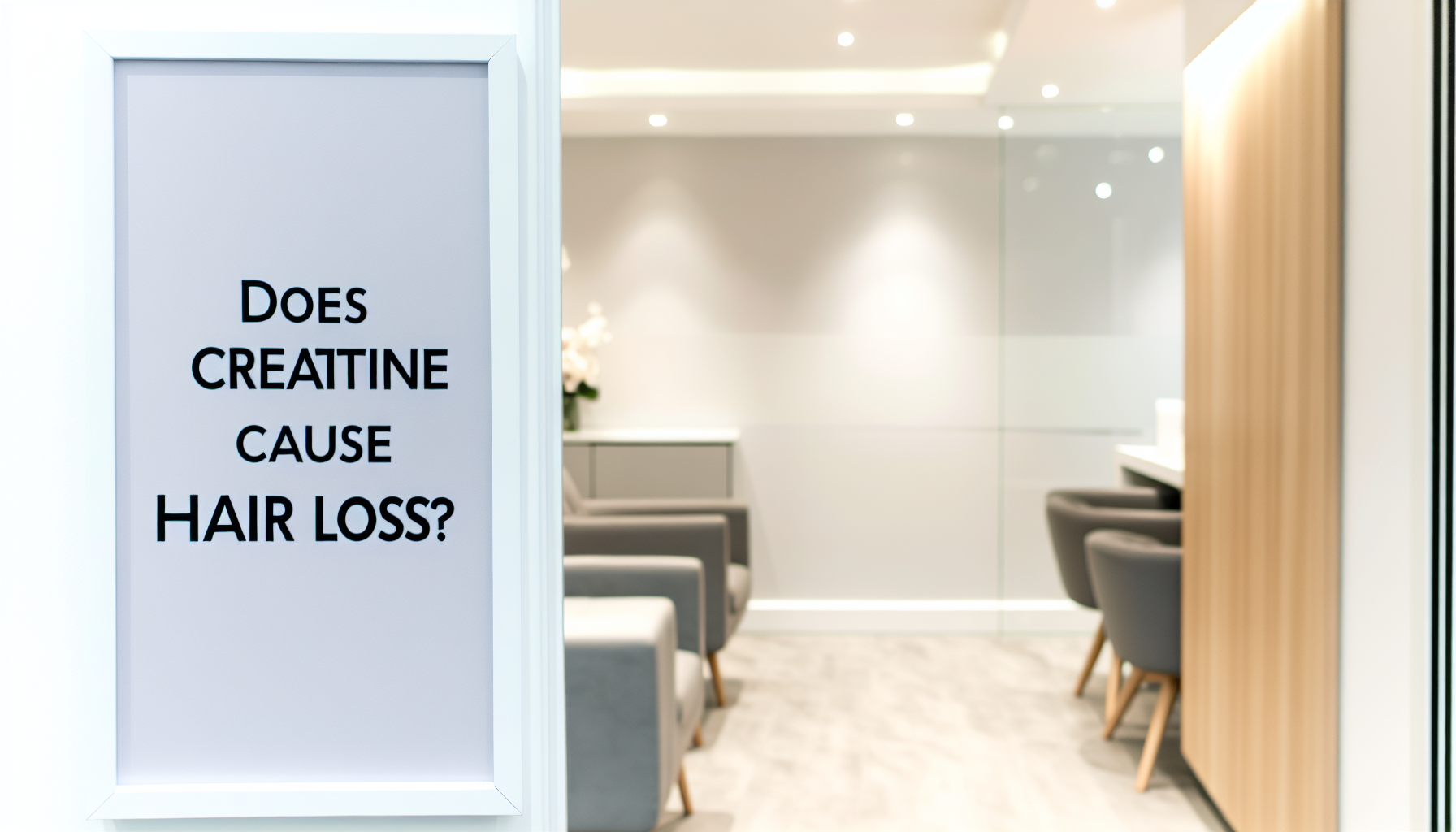 A scientist examining the effects of creatine on hair loss